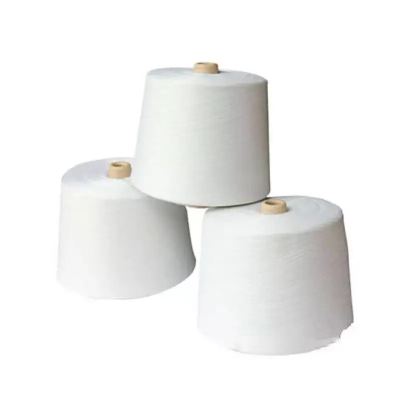 high quality white combed yarn for knitting and weaving