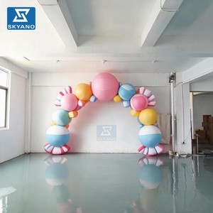 Arche géante gonflable personnalisée <span class=keywords><strong>en</strong></span> forme de bonbon, étanche, pour Halloween, décoration de fête extérieure, de jardin ou de carnaval - Product Image 2