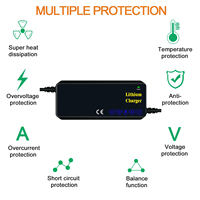 58.8v 53.75v 48V8a lithium lifepo4 NMC moto électrique chargeur de vélo électrique ccc certifié ce scooter électrique chargeur de batterie