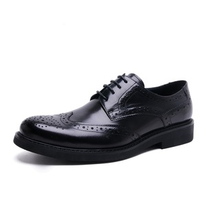 Zapatos de vestir formales y casuales para hombre, de cuero británico de diseñador de lujo, de cuero genuino de alta calidad, estilo Oxford. - Product Image 1