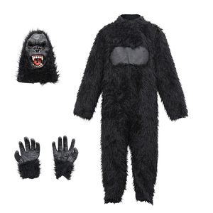 XJ Fiesta de Halloween para Padres e Hijos con Temática de Monstruos - Juego de Disfraces de Animales - <span class=keywords><strong>King</strong></span> Kong, un Gorila Negro de Peluche - Product Image 5
