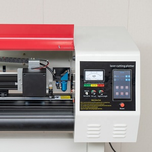 ビニールPVCなど2-in-1CO2レーザー切断プロッターウッドレーザー切断機ウッドパワーカービング電気チゼル中国製 - Product Image 2