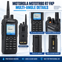 Radio portable numérique Motorola R7 FKP MOTOTRBO VHF UHF 400 527 MHz, clavier complet, radio bidirectionnelle, WiFi, Bluetooth, IP68, pour équipe professionnelle