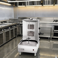 Professionnel chinois gaz bureau Shawarma Machine équipement de cuisine commerciale 5 brûleurs nouvelle condition Restaurants détail