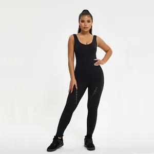 2022 OEM ODM Sexy Charming Seamless High Waist Basic Layering Stretchy Bodysuit Basic Padded Leggings One Piece Jumpsuit Outfit