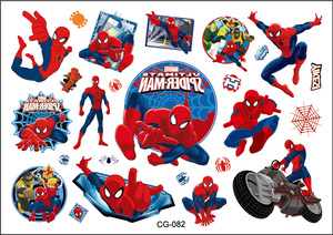 Autocollants de tatouage à transfert d'eau pour enfants, super-héros de dessins animés, <span class=keywords><strong>Spiderman</strong></span> incroyable, univers parallèle, fête d'anniversaire, vente chaude - Product Image 2