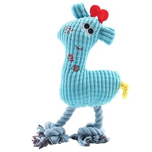 Jouet en peluche sonore Cerf pour <span class=keywords><strong>chiens</strong></span> et chats avec corde à mâcher, résistant aux morsures et indéchirable, soulage l'ennui, fournitures pour animaux de compagnie - Product Image 5