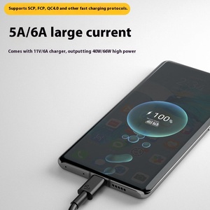 หัวเว่ยของแท้สำหรับ6A Xiaomi ชาร์จเร็วสีดำ Type-C สายข้อ<span class=keywords><strong>ม</strong></span>ูลโทรศัพท์<span class=keywords><strong>ม</strong></span>ือถือชาร์จเร็ว<span class=keywords><strong>ม</strong></span>ือถือ - Product Image 4