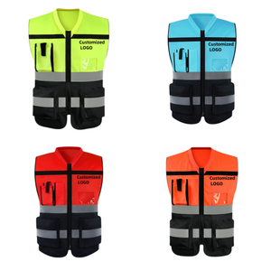 Fuyi rompi reflektif Keamanan visibilitas tinggi jaket keselamatan kerja kuning malam untuk teknisi konstruksi lalu lintas untuk malam - Product Image 6