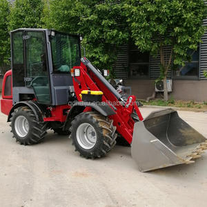 HAIJU <span class=keywords><strong>H220</strong></span> Vente en gros de machines agricoles de haute qualité approuvées CE/EPA, mini-chargeuse sur pneus, pelle rétrocaveuse 4x4, chargeuse frontale - Product Image 5