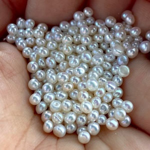 Zhejiang Zhuji 3,5-4mm Aurora Natürliche Süßwasserperlen Lose Perlen Nahezu Rund Fast Makellos mit Löchern Mini Kleine Perlen - Product Image 6