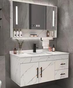 <span class=keywords><strong>Meuble</strong></span>-lavabo flottant personnalisé et élégant <span class=keywords><strong>pour</strong></span> hôtel, <span class=keywords><strong>40</strong></span> pouces, avec quatre tiroirs, comptoir et armoire à motif marbre - Product Image 5