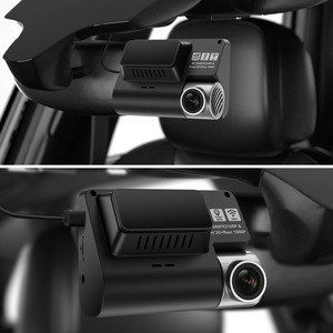 Caméra <span class=keywords><strong>de</strong></span> tableau <span class=keywords><strong>de</strong></span> bord V55 4k voiture dvr dashcam 2 canaux double objectifs dash cam avant et arrière caméra <span class=keywords><strong>de</strong></span> voiture 4k avec wifi GPS - Product Image 4