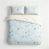 Ensemble de literie en microfibre à motifs aléatoires, 4 pièces, vente en gros, motifs de couleurs unies mélangées, Twin, Full, Queen, King pour la revente en gros
