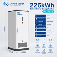 Système de stockage industriel et commercial, onduleur hybride, batterie LiFePO4, protection IP54, 200 kW, système hors réseau/sur réseau, armoire énergétique tout-en-un