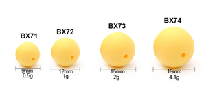 68 diferentes colores surtidos cuentas de dentición redondas clásicas de silicona - Product Image 2