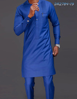 Vente en Gros de Vêtements Africains pour Hommes Automne 2025 Ensemble Traditionnel à Manches Longues pour Tenue de Mariage ou Fête