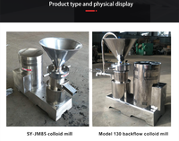 Roestvrijstalen Fruitjam Sesamboter Slijpmachine Grote Capaciteit Amandelnotenpasta Grinder Colloïde Molen Machine