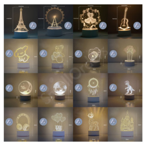 Sản phẩm độc đáo để bán trực tuyến Ý tưởng sản phẩm mới 2026 Thiết bị điện tử Đèn ngủ acrylic LED quà tặng khuyến mãi Bộ quà tặng - Product Image 4