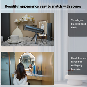 Sèche-cheveux pliable compact moderne avec moteur AC 1200W, technologie ionique, faible risque de dommages thermiques pour usage professionnel, hôtels, salons - Product Image 5