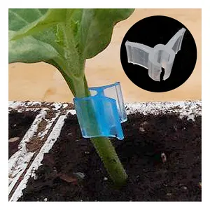 Nova limpar Silicone Planta Enxertia Clipe Vegetal Tomate Crescimento Suporte Clipe