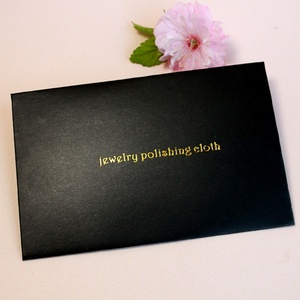Wholesale Custom Brand Microfiber Suede Gold Silver <b>Jewelry</b> Cleaning <b>Polishing</b> <b>Cloth</b> Logo Custom Paper Envelope Packed China - Product Image 4