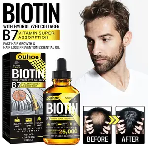 הגעה חדשה קולגן b7 ויטמין צמיחת שיער שמן אתרי צפוף חיזוק השיער נגד הפסקה טיפול שמן אתרי