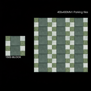 Baldosas de Cerámica para Exteriores con Acabado Mate de Diseño Moderno, 40x40cm 400x400mm, para Entradas de Vehículos y Espacios Exteriores - Product Image 1