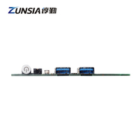 Zunsia Intel 11th Gen Tiger Lake-U Procesador NUC Placa base Dual Lan Placa base para Robots Control Mini PC