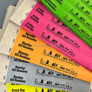 מקור במפעל Custom <span class=keywords><strong>Tyvek</strong></span> צמיד זוהר דיגיטלי הדפסת Ecofriendly אירופה נייר צמיד <span class=keywords><strong>Tyvek</strong></span> עבור אירועי חג - Product Image 1