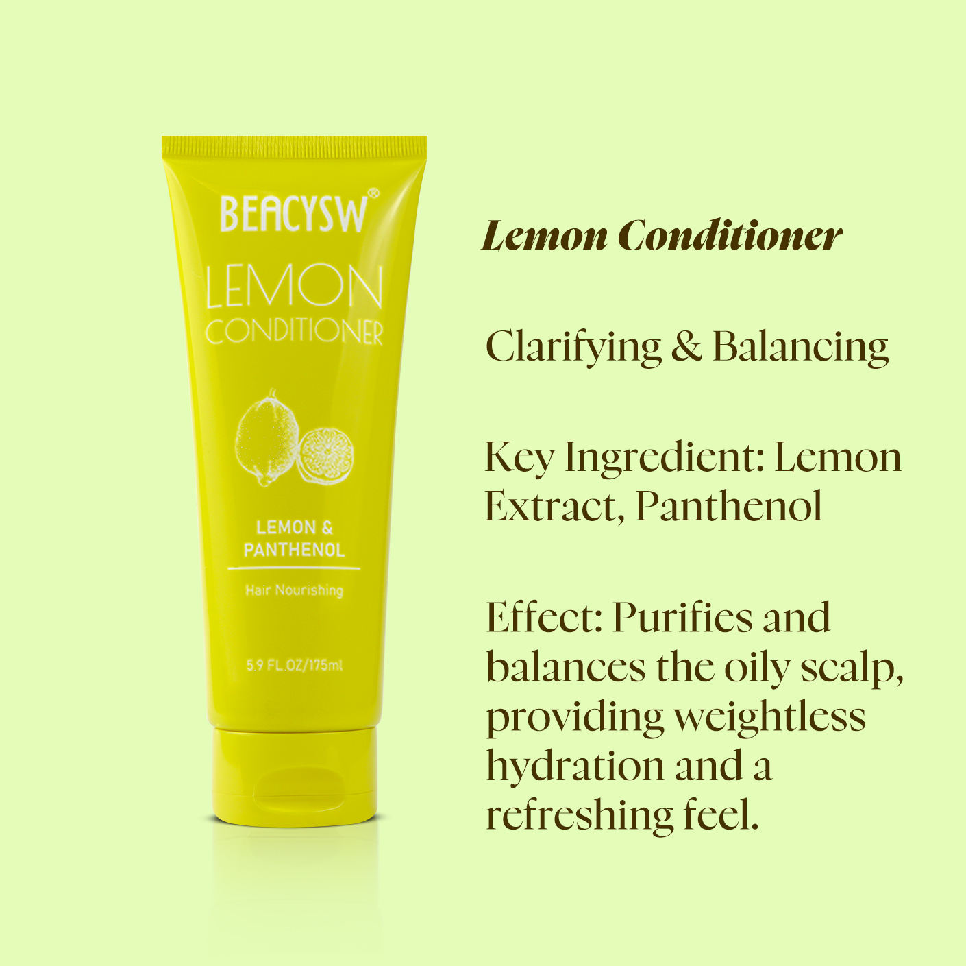 Après-shampooing clarifiant et équilibrant au citron