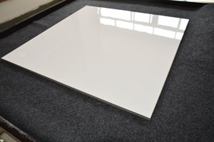 HS601GN super white glossy crystallized glass interior porcelain floor tile - Product Image 2