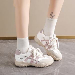 LYKU 2026 Nuevas Zapatillas Deportivas de Mujer Estilo Coreano con Aumento de Altura, Casuales, con Cordones, Transpirables, Antideslizantes, Tendencia de Moda EVERGREEN - Product Image 1