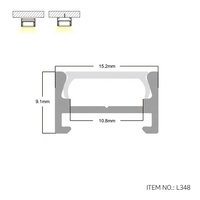 Clips de plafond pour diffuseur de lumière, support en aluminium magnétique pour canal LED pour bande LED