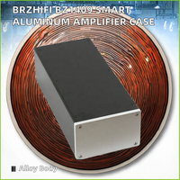 Châssis d'amplificateur moderne en aluminium HiFi DIY Boîtier de prise de courant personnalisé Boîtier d'instrument électronique Accessoires modernes et intelligents