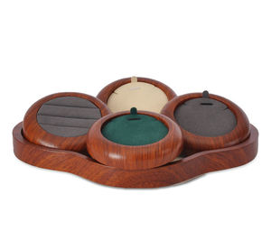 Plateau de présentation en bois de luxe personnalisé pour bijoux (colliers, boucles d'oreilles, pendentifs, bagues) avec logo, idéal pour comptoirs et présentoirs – Vente en gros - Product Image 4