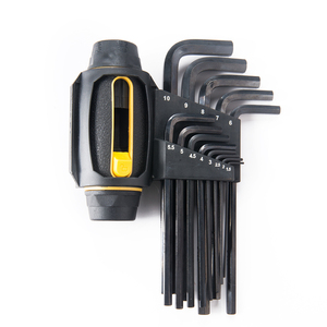 <span class=keywords><strong>Set</strong></span> di <span class=keywords><strong>chiavi</strong></span> <span class=keywords><strong>esagonali</strong></span> a T personalizzate, 13 pezzi, metriche, finitura nera - Product Image 1