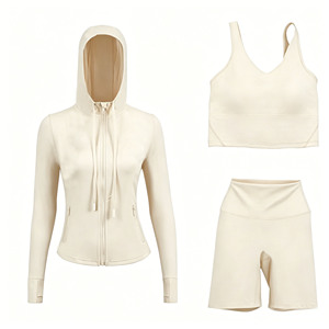 Wholesale Cheetah Print Set Women With Gold Zipper Cream Color Gym Running Sports Bras Leggings Shorts Skirt Clothing Activewear