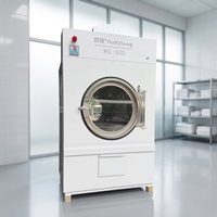 Séchoir à tambour industriel à pompe à chaleur Baiqiang de haute qualité, capacité 30kg 50kg, en acier inoxydable pour blanchisserie hôtelière