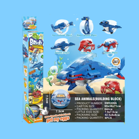 Jouets éducatifs STEAM pour enfants, mini-ensembles de blocs de construction, 6-en-1, écologiques, non toxiques, en plastique ABS, échelle 1:1, 5-7 ans
