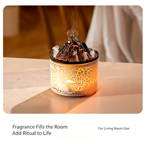 Humidificateur d'air ultrasonique LED, meilleur petit humidificateur pour chambre, bureau, maison, diffuseur d'arômes volcanique. - Product Image 2