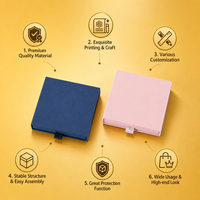 Boîtes à bijoux de luxe écologiques en gros, en carton ultra-fin avec fermeture éclair et poignée, impression de logo personnalisée pour cadeaux et montres
