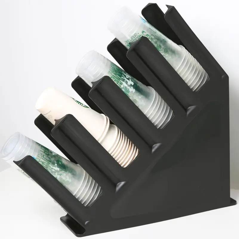 PP material coffee cups holder takeaway coffee cup holder for desk coffee