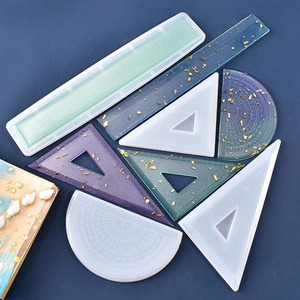 <span class=keywords><strong>Moule</strong></span> en <span class=keywords><strong>silicone</strong></span> YS DIY pour la fabrication de <span class=keywords><strong>bijoux</strong></span> en résine époxy, règle triangulaire, rapporteur, outil manuel, fournitures scolaires - Product Image 2