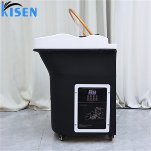 KISEN Nouveau Grand Mobilier Haut de Gamme pour Salon de Beauté et Spa, Bac à Shampooing Portable pour Lavage de Cheveux avec Plomberie - Product Image 3