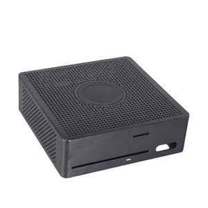 Custom OEM ODM Mini ITX <span class=keywords><strong>HTPC</strong></span> Recinto Aluminio Metal <span class=keywords><strong>PC</strong></span> Box Home Theater Media Center Soluciones de Computación Industrial - Product Image 5
