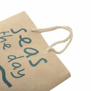 Bolsa de Compras de Moda Ecológica de Diseño Gratuito al por Mayor para Mujer, Bolsa de Playa de Gran Tamaño - Product Image 5