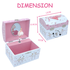 Elegante Caja <span class=keywords><strong>de</strong></span> Joyería Musical con Forma <span class=keywords><strong>de</strong></span> Zapatillas <span class=keywords><strong>de</strong></span> Ballet <span class=keywords><strong>de</strong></span> Jakos Factory - Regalo Perfecto para <span class=keywords><strong>Cumpleaños</strong></span>, Navidad y Festividades <span class=keywords><strong>de</strong></span> Niñas - Product Image 2