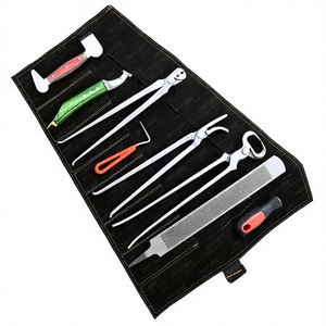 Kit Profesional de Herramientas para el Cuidado de Pezuñas de Caballos: Limpiador de Pezuñas, Cortaúñas, Clavillero, Extractor de Clavos, Cuchillo para Pezuñas, Pulidor, Lima y Escofina - Set Ecuestre - Product Image 1