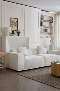 Voxhome Modern Nordic Contemporary Chenille Living Room Soft Combination Beige 3 Seater Modular Sectional <strong>Sofa</strong> Couch <strong>Set</strong> - Product Image 2